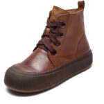 2025 Genuine Leather Marton Boots Women Winter New Double Zipper Women's Ankle Boots Platform Thick Heel Motorcycle Boots Women