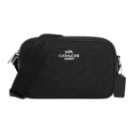 COACH Jamie Iconic Jacquard Camera Bags Crossbody Bag Shoulder Bag Women's Silver & Black CT861-SBKBK